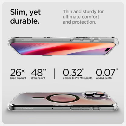 حافظة Spigen Ultra Hybrid T (MagFit + التحكم في الكاميرا) لهاتف iPhone 16 Pro Max