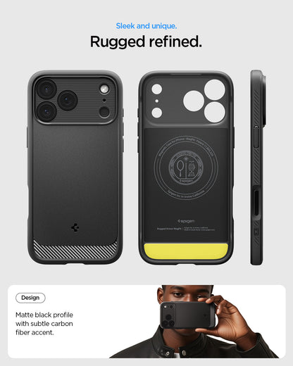 Spigen Rugged Armor (MagFit) Case for iPhone 17 Pro Max