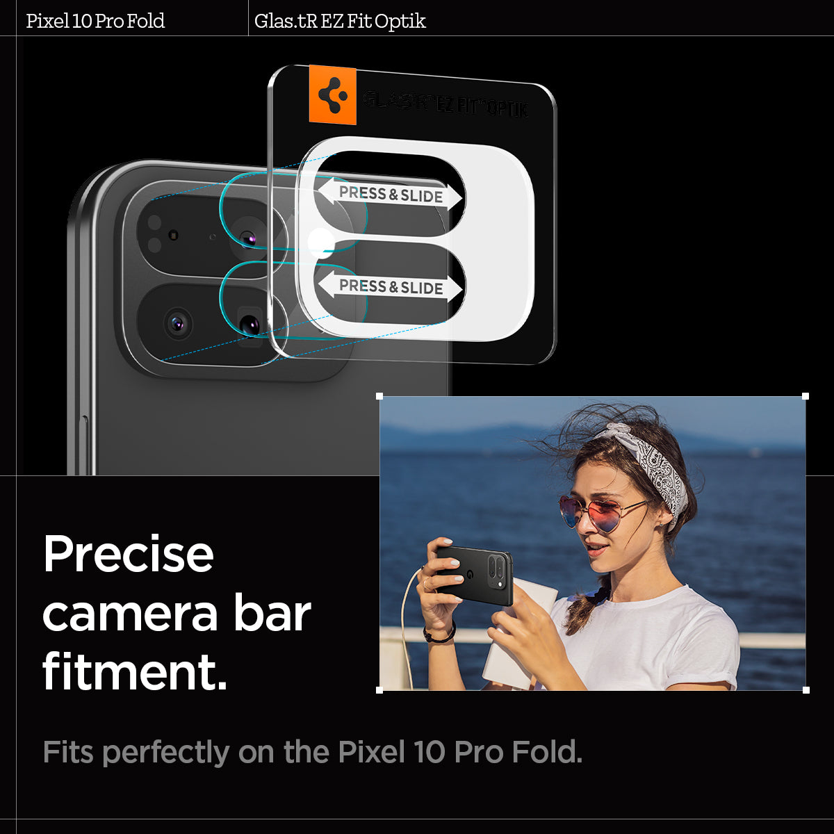 Spigen Optik EZ Fit Lens Protector for Google Pixel 10 Series