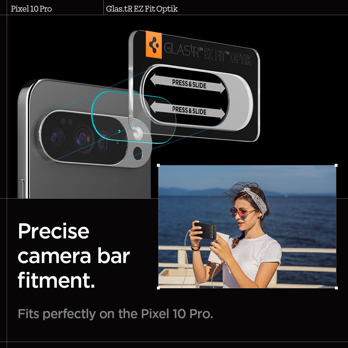 Spigen Optik EZ Fit Lens Protector for Google Pixel 10 Series