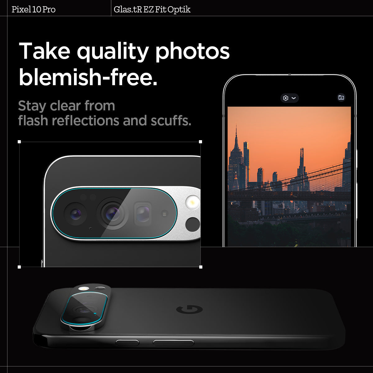 Spigen Optik EZ Fit Lens Protector for Google Pixel 10 Series