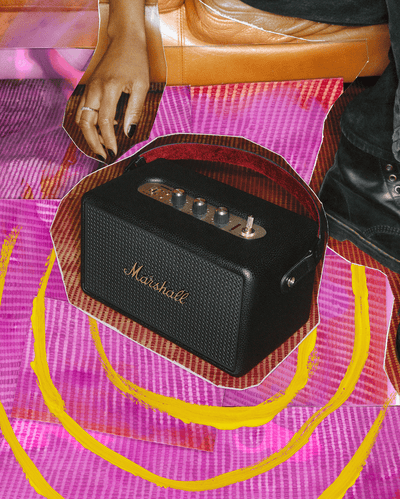 Marshall Kilburn III Portable Bluetooth Speaker - Black & Brass 