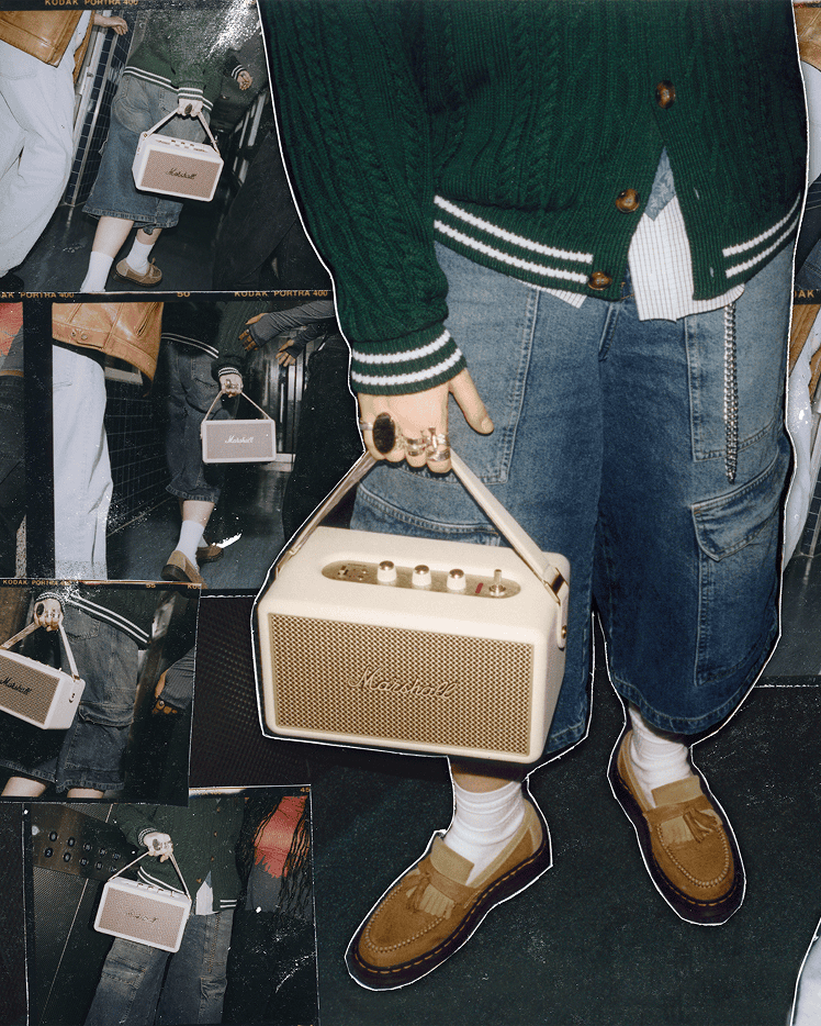 Marshall Kilburn III Portable Bluetooth Speaker - Cream #color_cream