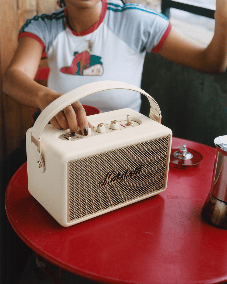 Marshall Kilburn III Portable Bluetooth Speaker - Cream #color_cream