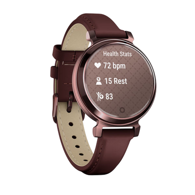 Garmin Lily 2 - Dark Bronze / Mulberry Leather 
