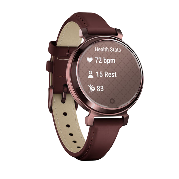 Garmin Lily 2 - Dark Bronze / Mulberry Leather 