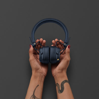 Marshall Major V Wireless On-Ear Headphones - Midnight Blue 