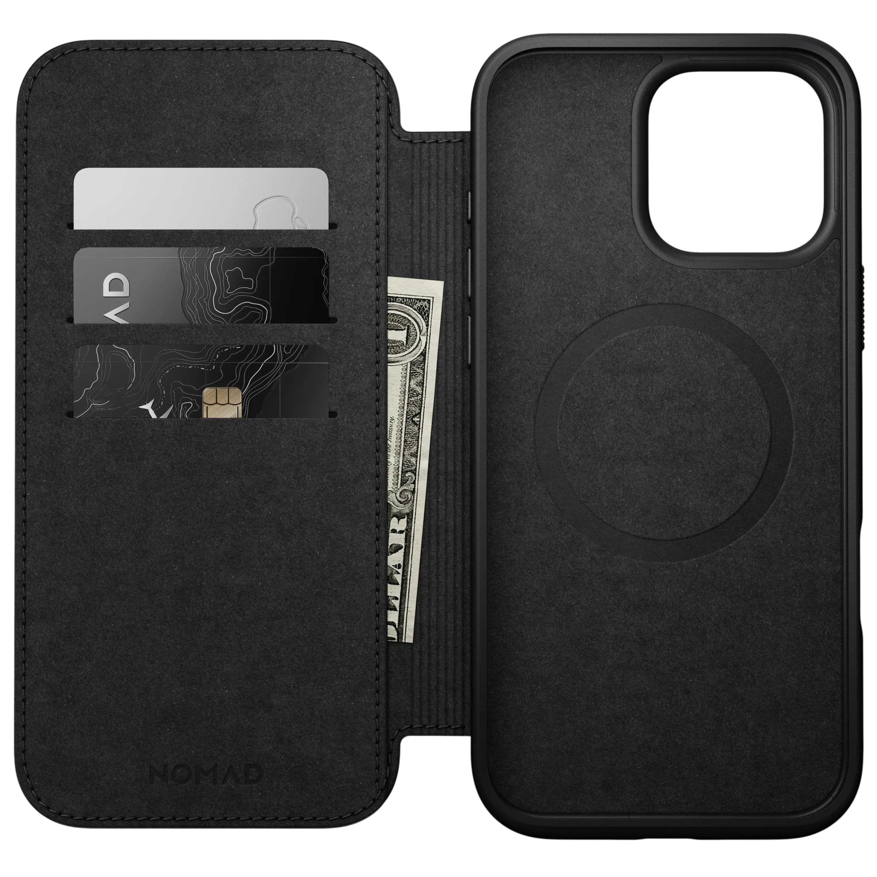 حافظة Nomad Modern Leather Folio لهاتف iPhone 16 Pro Max - تان إنجليزي