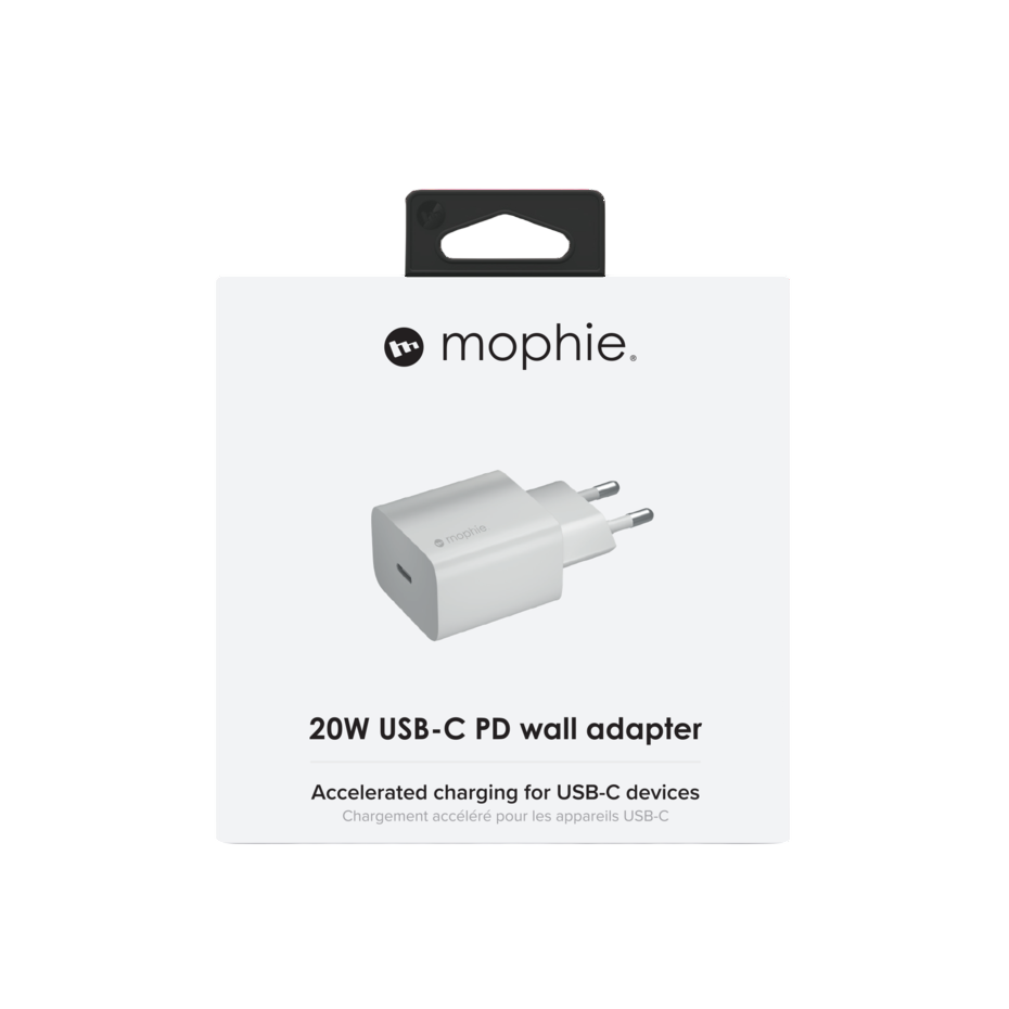 Mophie Wall Adapter USB-C 20W - White
