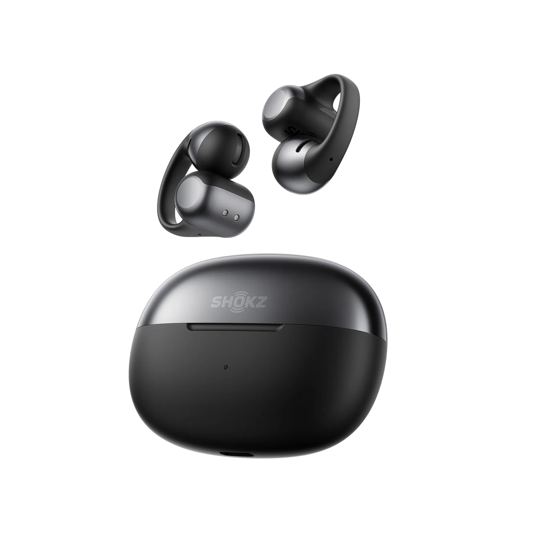 Shokz OpenDots One Clip-On Open-Ear Earbuds - Black 