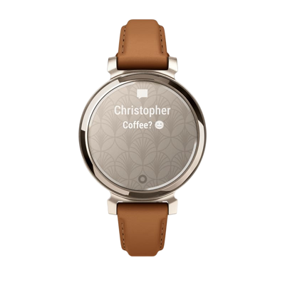 Garmin Lily 2 - Cream Gold / Tan Leather 