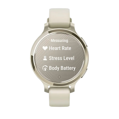 Garmin Lily 2 Active Fitness Smartwatch - Lunar Gold / Bone Silicone 