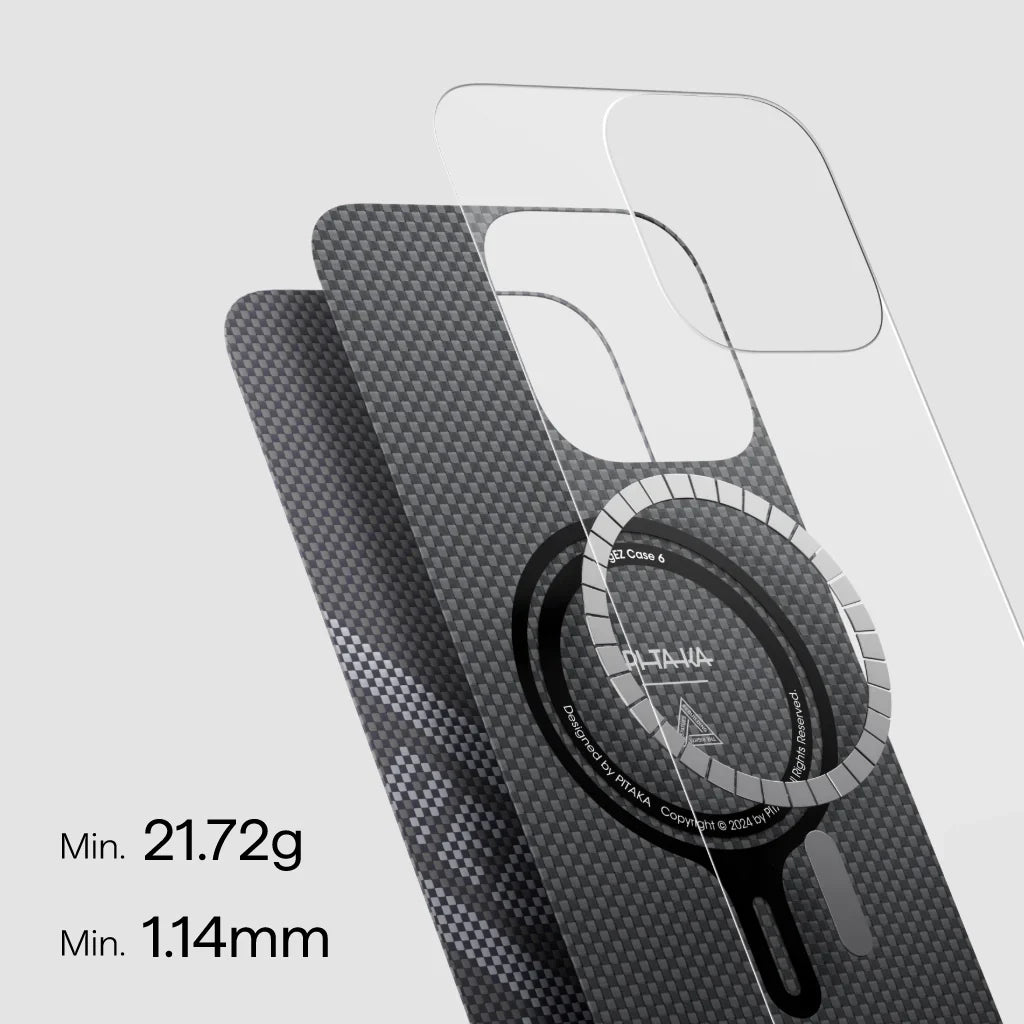 حافظة Pitaka Re-TROS Tactile Woven لهاتف iPhone 16 Pro