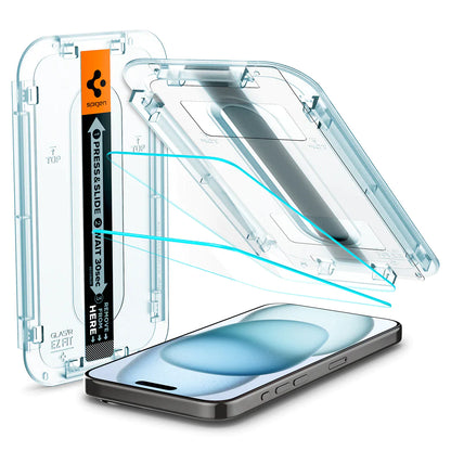 Spigen iPhone 15 Screen Protector EZ FIT GLAS.tR - 1 Pack