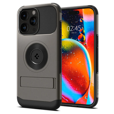 Spigen حافظة Slim Armor (MagFit) لـ iPhone 15 Pro Max - Gunmetal
