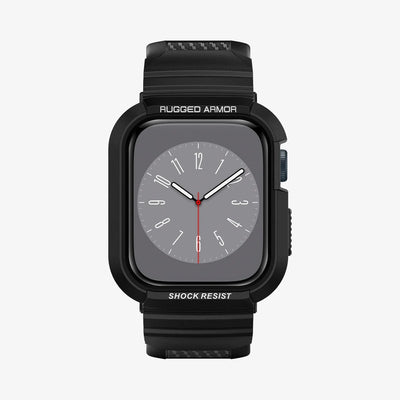 Spigen Rugged Armor Pro - Black for Apple Watch Series 9 / 8 / 7 / 6 / 5 / 4 / SE (45mm & 44mm)
