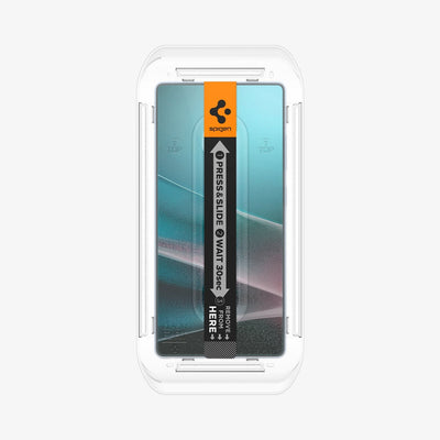 Spigen واقي شاشة GLAS.tR EZ Fit لهاتف Samsung Galaxy S25 Ultra - عبوة من قطعتين