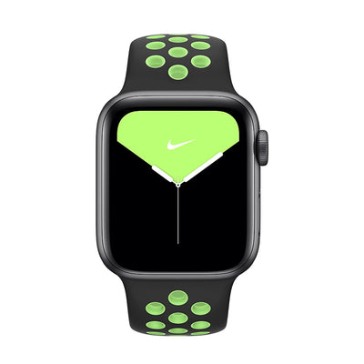 سوار Apple الرياضي Nike أسود/ليموني فاقع