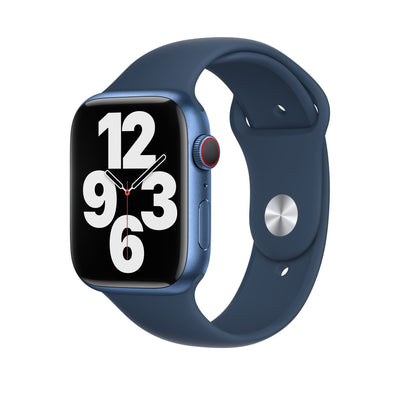 سوار Apple الرياضي 45مم أزرق Abyss - مقاس عادي