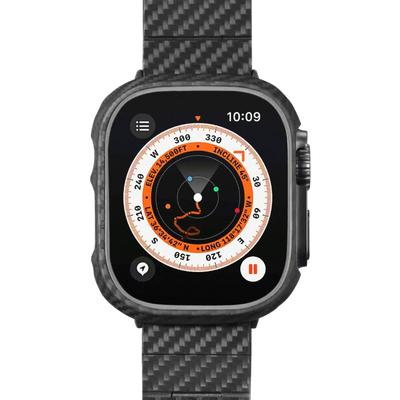 Pitaka Air Case for Apple Watch Ultra 2 / Ultra 1 - Black/Grey (Twill)