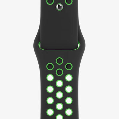 سوار Apple الرياضي Nike أسود/ليموني فاقع