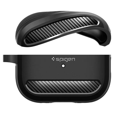 Spigen Rugged Armor Case for Apple AirPods Pro 2  -  Matte Black
