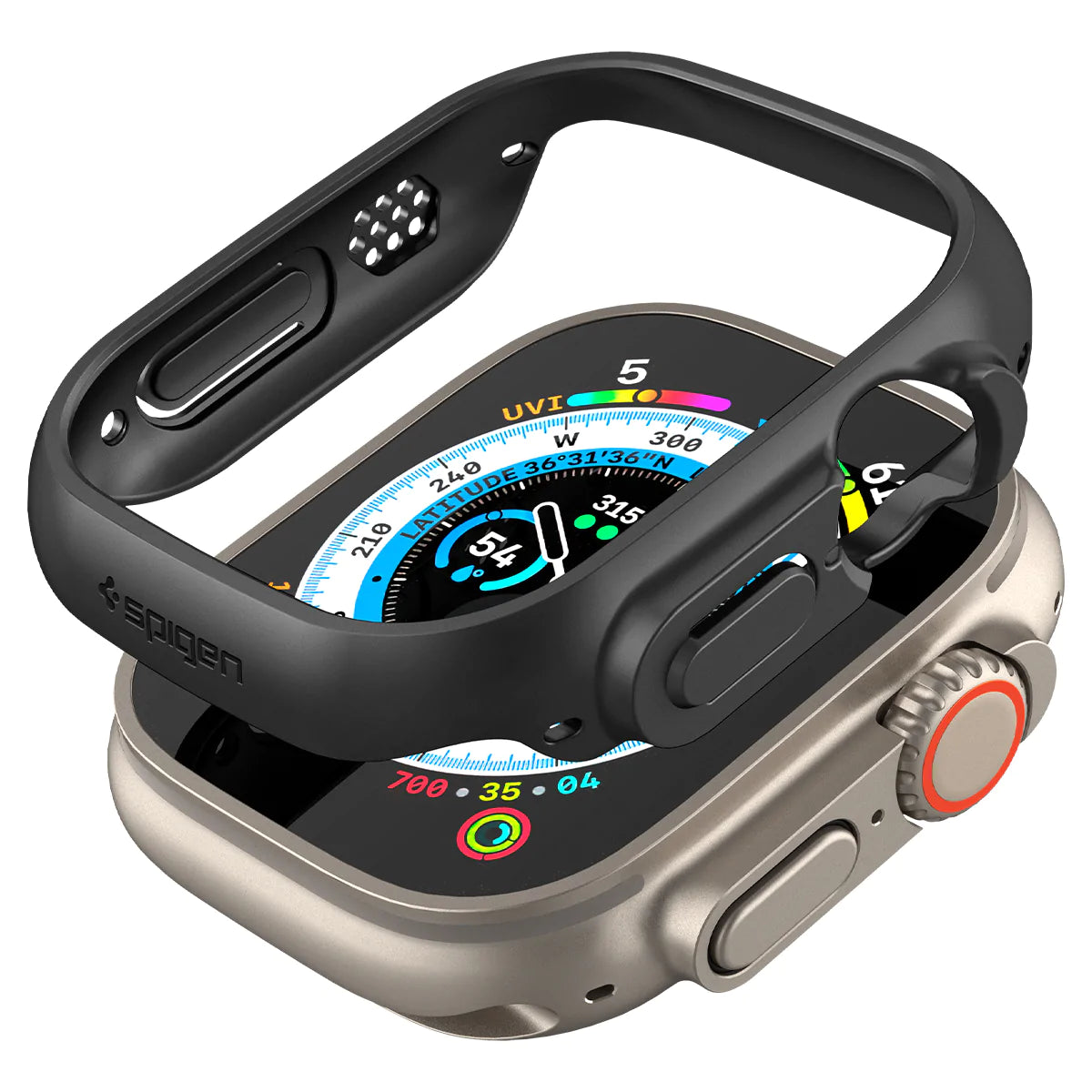Spigen Thin Fit Case for Apple Watch Ultra 2 / Ultra 1 (49mm) - Black