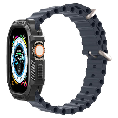 Spigen Rugged Armor Case for Apple Watch Ultra 2 / Ultra 1 (49mm) - Matte Black