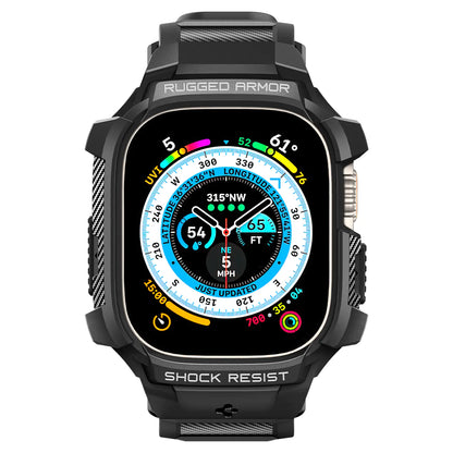 Spigen Rugged Armor Pro Case for Apple Watch Ultra 2 / Ultra 1 (49mm) - Black