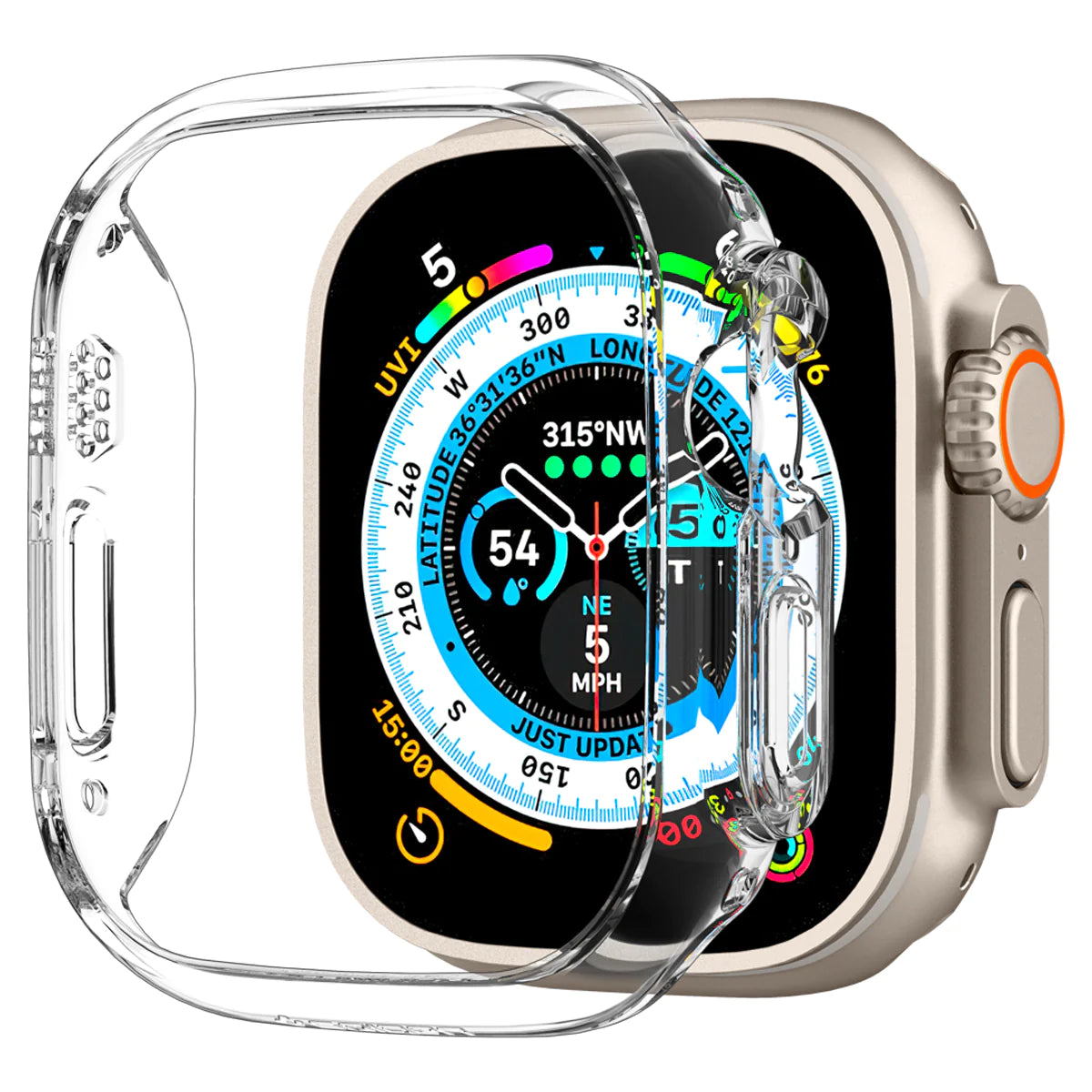 Spigen Thin Fit Case for Apple Watch Ultra 2 / Ultra 1 (49mm) - Crystal Clear